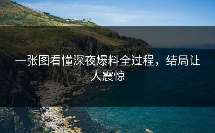 一张图看懂深夜爆料全过程，结局让人震惊